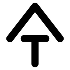 up arrow line icon