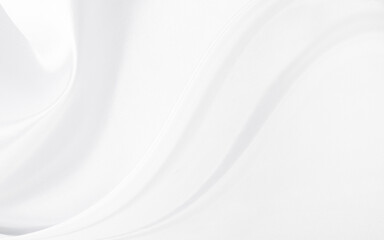 Fototapeta premium White gray satin texture that is white silver fabric silk background with beautiful soft blur pattern natural.