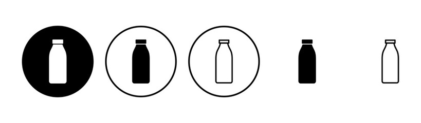 Bottle icon set. bottle vector icon