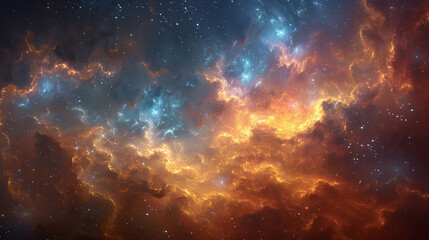 Journey Through Celestial Wonders Nebula and Star Cluster - Unveiling the Cosmic Tapestry in Spectacular Detail