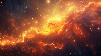 Journey Through Celestial Wonders Nebula and Star Cluster - Unveiling the Cosmic Tapestry in Spectacular Detail