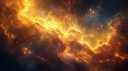 Journey Through Celestial Wonders Nebula and Star Cluster - Unveiling the Cosmic Tapestry in Spectacular Detail