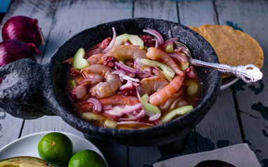 Mexican Seafood bowl high angle 