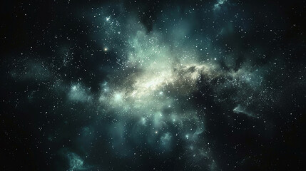 Obraz premium Starry Symphony Exploring a Celestial Tapestry with a Nebula in the Star Field