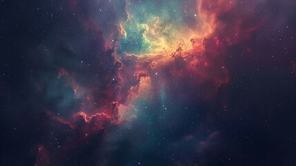 Obraz premium Starry Symphony: Exploring the Cosmic Tapestry of Star Field and Nebulae, Celestial Marvels Unveiled