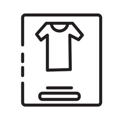 Shirt Shop Sport Line Icon