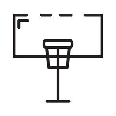 Ball Basket Sport Line Icon