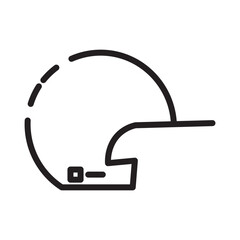 Helmet Sport Safety Line Icon