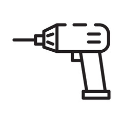 Drill Tool Repair Line Icon