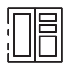 Building Construction Door Line Icon