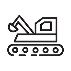 Building Construction Industry Line Icon