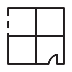 Layout Plan Scheme Line Icon