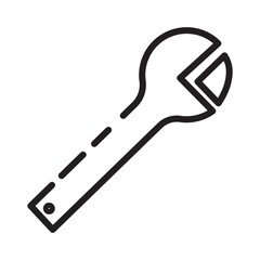 Repair Tool Wrench Line Icon
