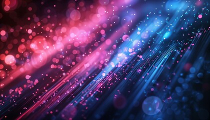 Fototapeta premium Abstract neon background with colorful, glowing lights in a blurred design