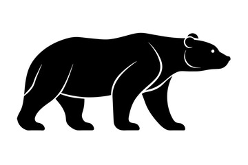 a bear  vector silhouette illustration
