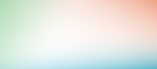 ピンクとグリーンとブルー、グラデーションの抽象的な背景。テンプレート、コピースペース。