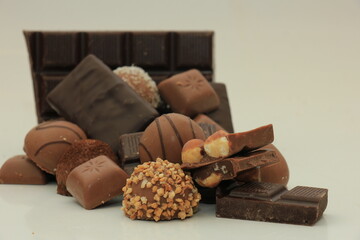 Different sorts of chocolates