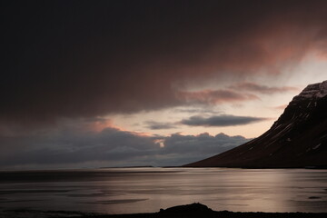 sunset over the sea