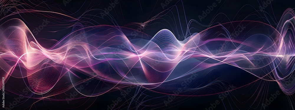 Poster wave packet animation visualizing reflection refraction and diffraction at specific frequencies