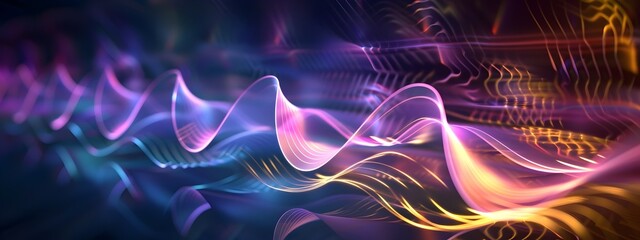 Obraz premium Wave Packet Animation Demonstrating Reflection Refraction and Diffraction Frequencies in D