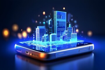 digital banking online payment financial technology smart city fintech concept.