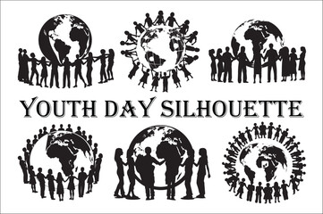 Lifecycle Stages of Life Background. Different people stand together. Flat vector illustration.