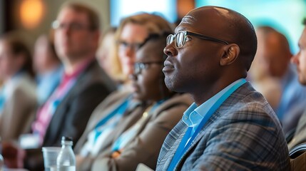 Team Members Attending Industry Conference, Team members, attending, industry conference