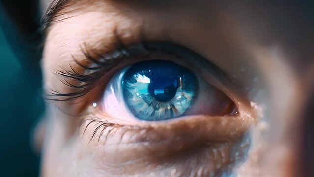 A biohacker utilizing nutritional supplements and diet changes to protect against agerelated vision decline. .