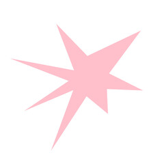 An abstract blank comic book style star burst shape design element. © jdwfoto