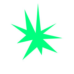 Obraz premium An abstract blank comic book style star burst shape design element.