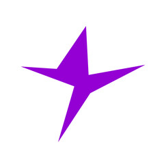 An abstract blank comic book style star burst shape design element.