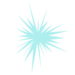 Obraz premium An abstract blank comic book style star burst shape design element.