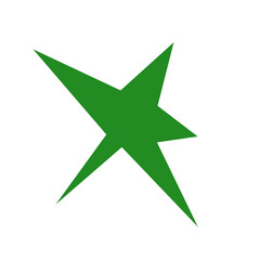 An abstract blank comic book style star burst shape design element.