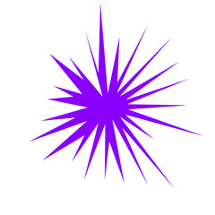 Obraz premium An abstract blank comic book style star burst shape design element.