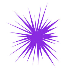 Fototapeta premium An abstract blank comic book style star burst shape design element.