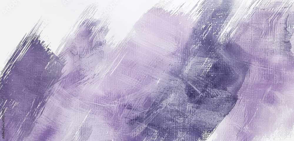 Sticker Elegant brushstrokes pastel violet and soft gray hues.