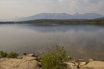 A Hazy Summer Morning at Pyramid Lake