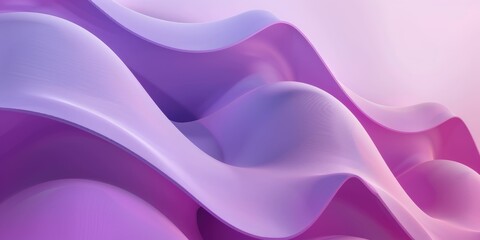 Obraz premium Fluid purple waves in a digital silk landscape