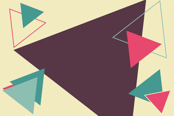 Abstract background design with triangular shape element
