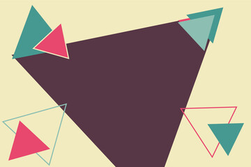 Abstract background design with triangular shape element