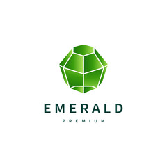 emerald gem vector logo design illustration 6