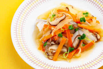 鱈の蒸し煮野菜あんかけ