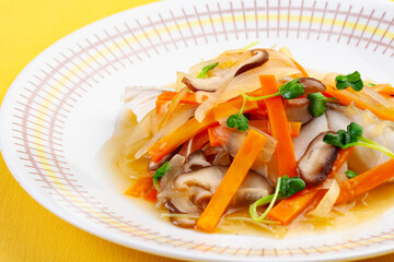 鱈の蒸し煮野菜あんかけ