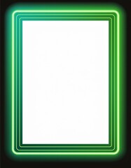 green frame on white
