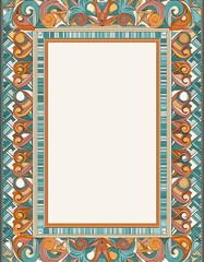 frame with ornamental pattern