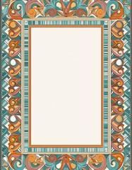 frame with ornamental pattern