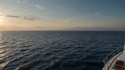 The vastness of the open sea, its boundless expanse evoking a sense of wonder and adventure ai_generated