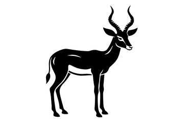 gazelle vector silhouette illustration