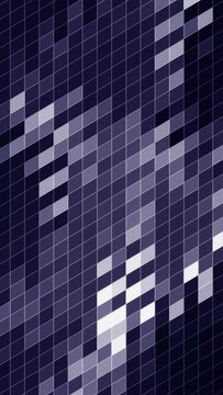 Corporate Business Background Loop - Abstract animation resembling glossy glass or metal wall mosaic patterns with randomly flashing  light reflections 