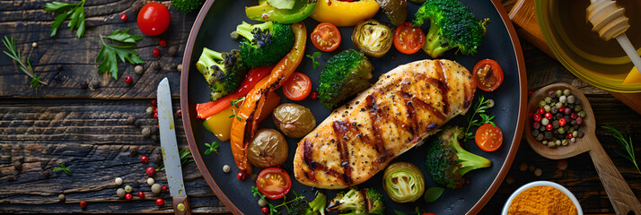 Quick and Healthy Weeknight Dinner Recipe: Pan-Seared Chicken with Fresh Vegetables